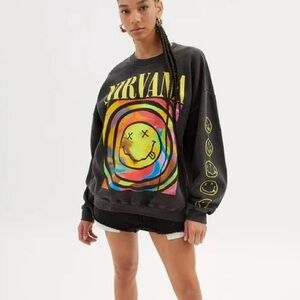 Nirvana Urban Outfitters sweatshirt - grey